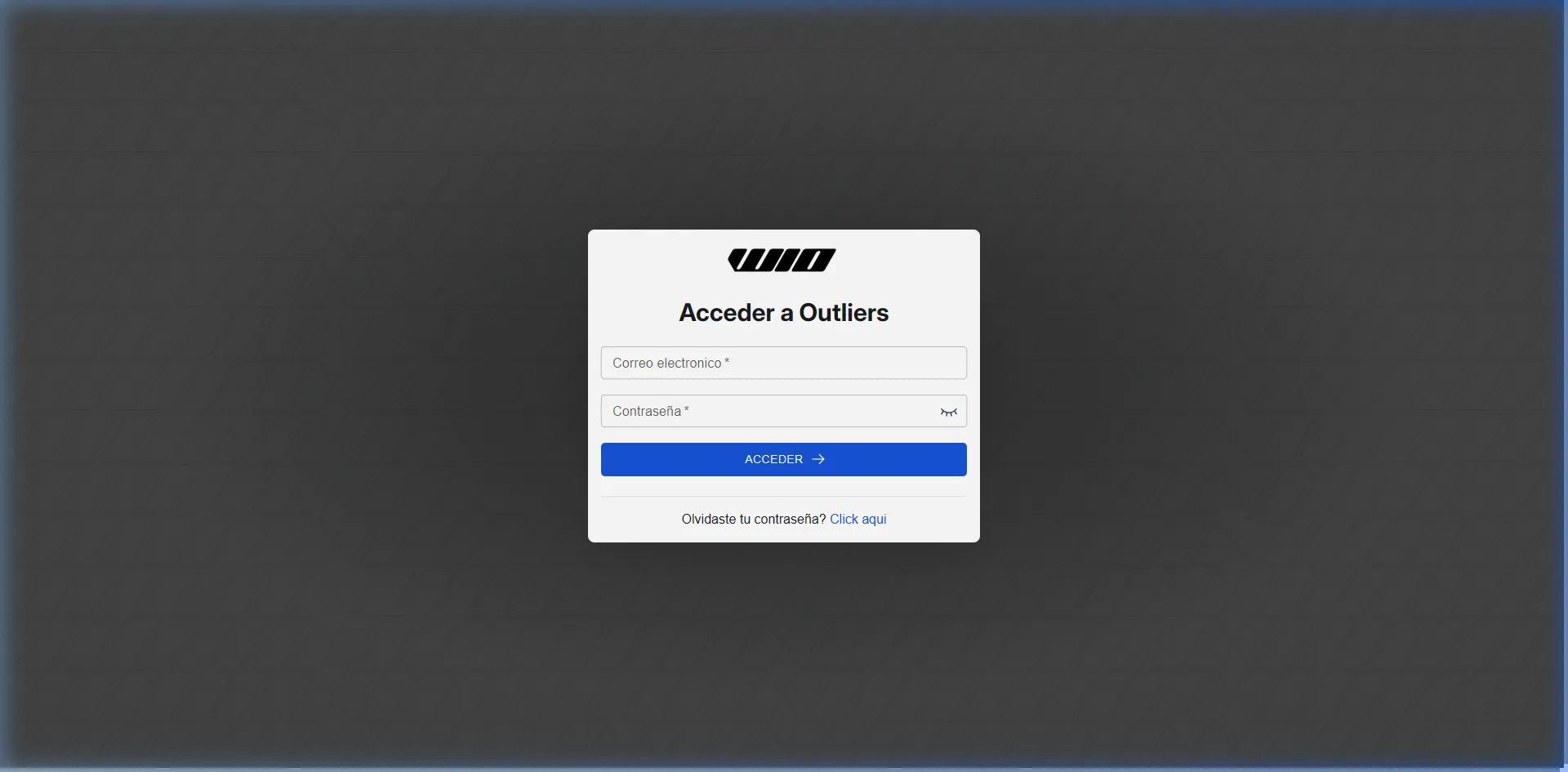 Formulario de login con identidad de marca.